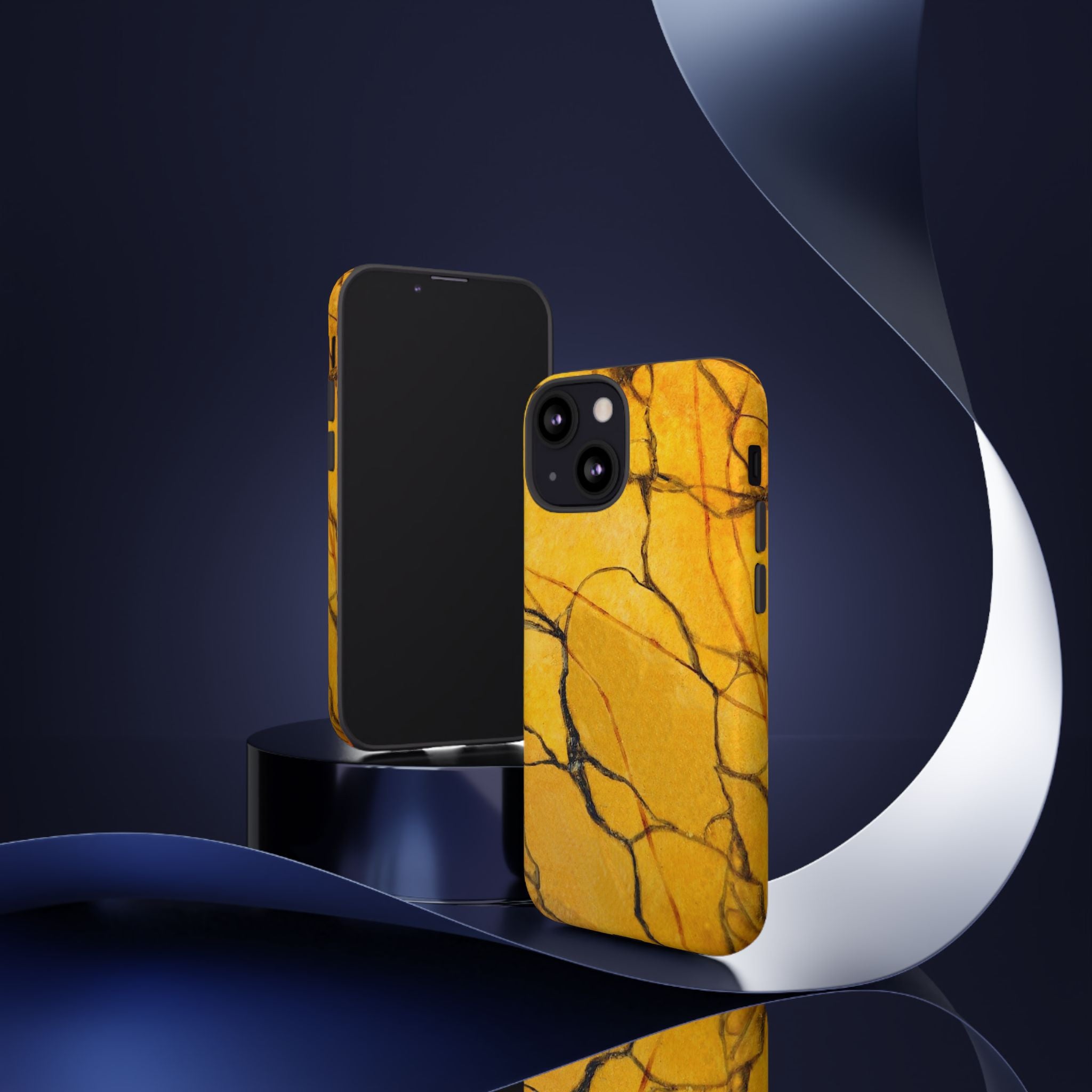 Phone Case - Sexy Gold Marble Design with Tough Protective Cover