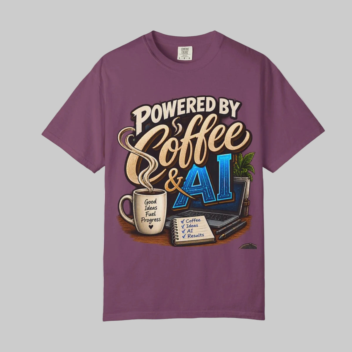 Powered by Coffee & AI T-Shirt