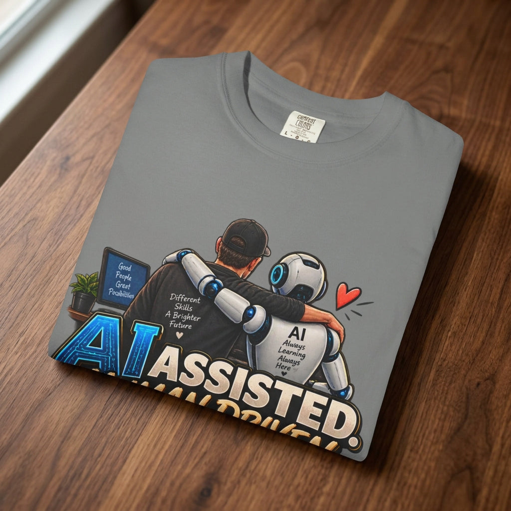 AI Assisted Human Driven Graphic T-Shirt