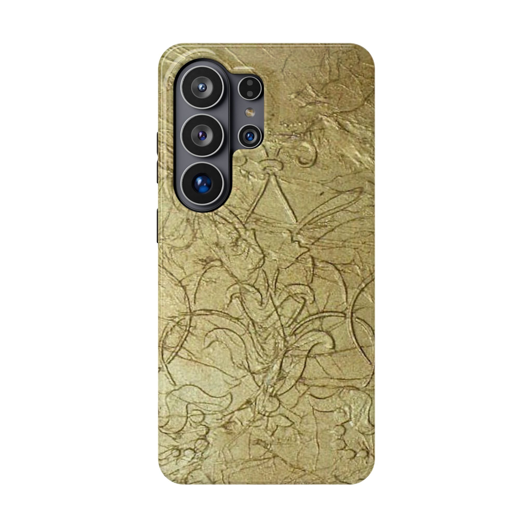 Phone Case - Magnetic Impact in Antique Gold Scroll