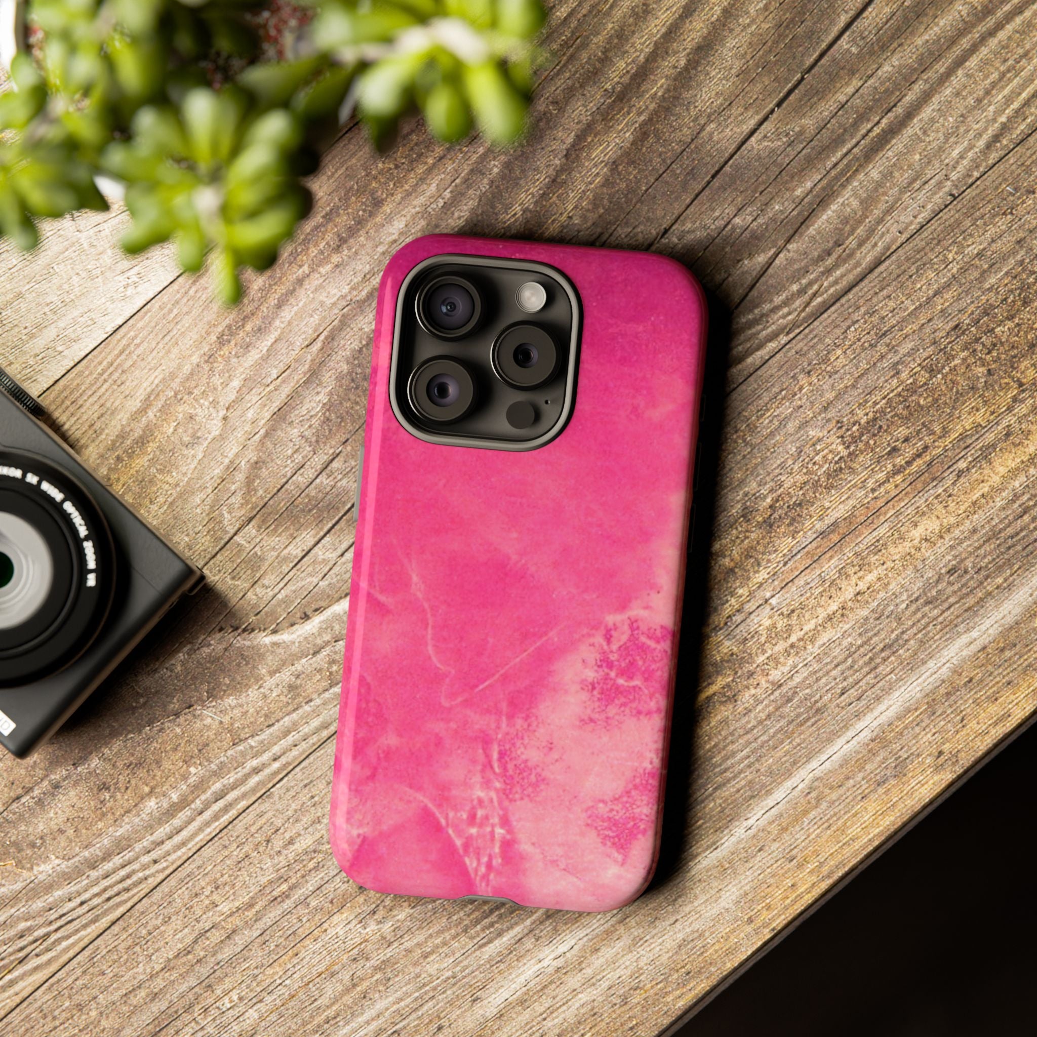 Phone Case - Pink Abstract Art Design - durable & stylish