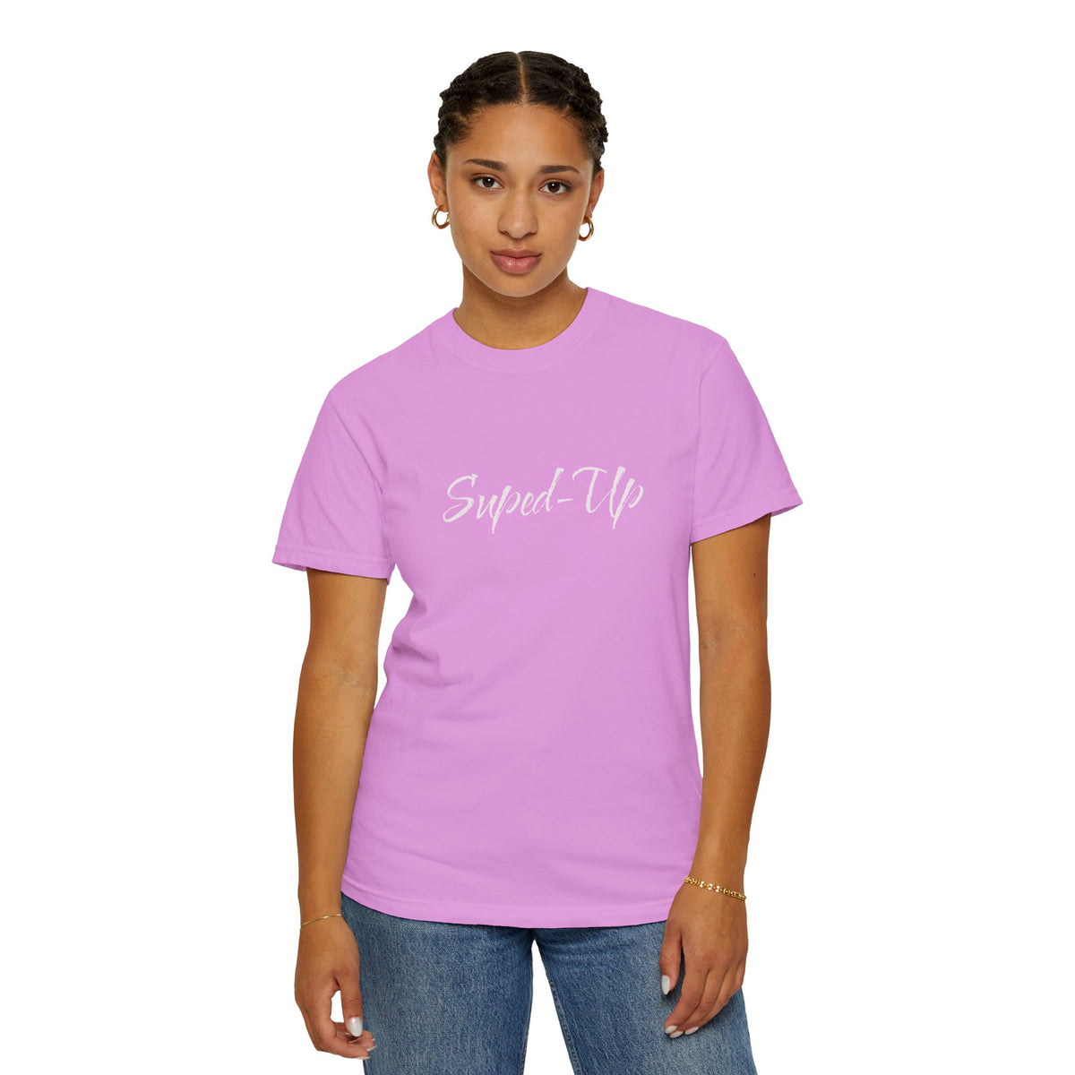 Suped-Up Minimalist Lettering T-Shirt