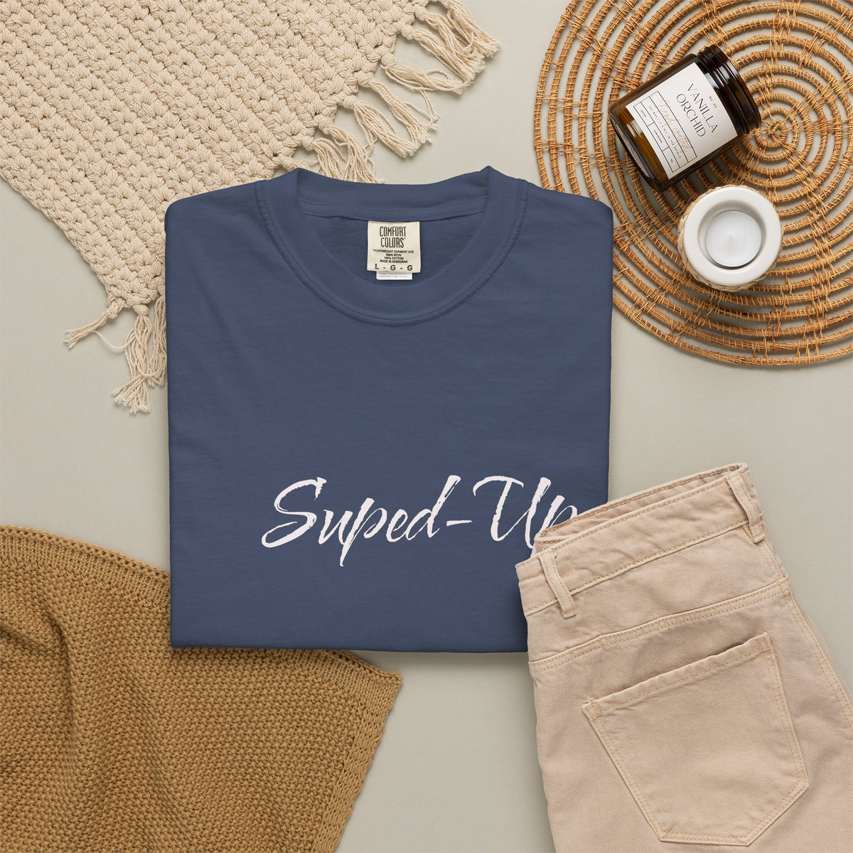 Suped-Up Minimalist Lettering T-Shirt