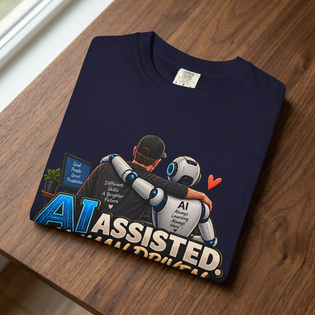 AI Assisted Human Driven Graphic T-Shirt