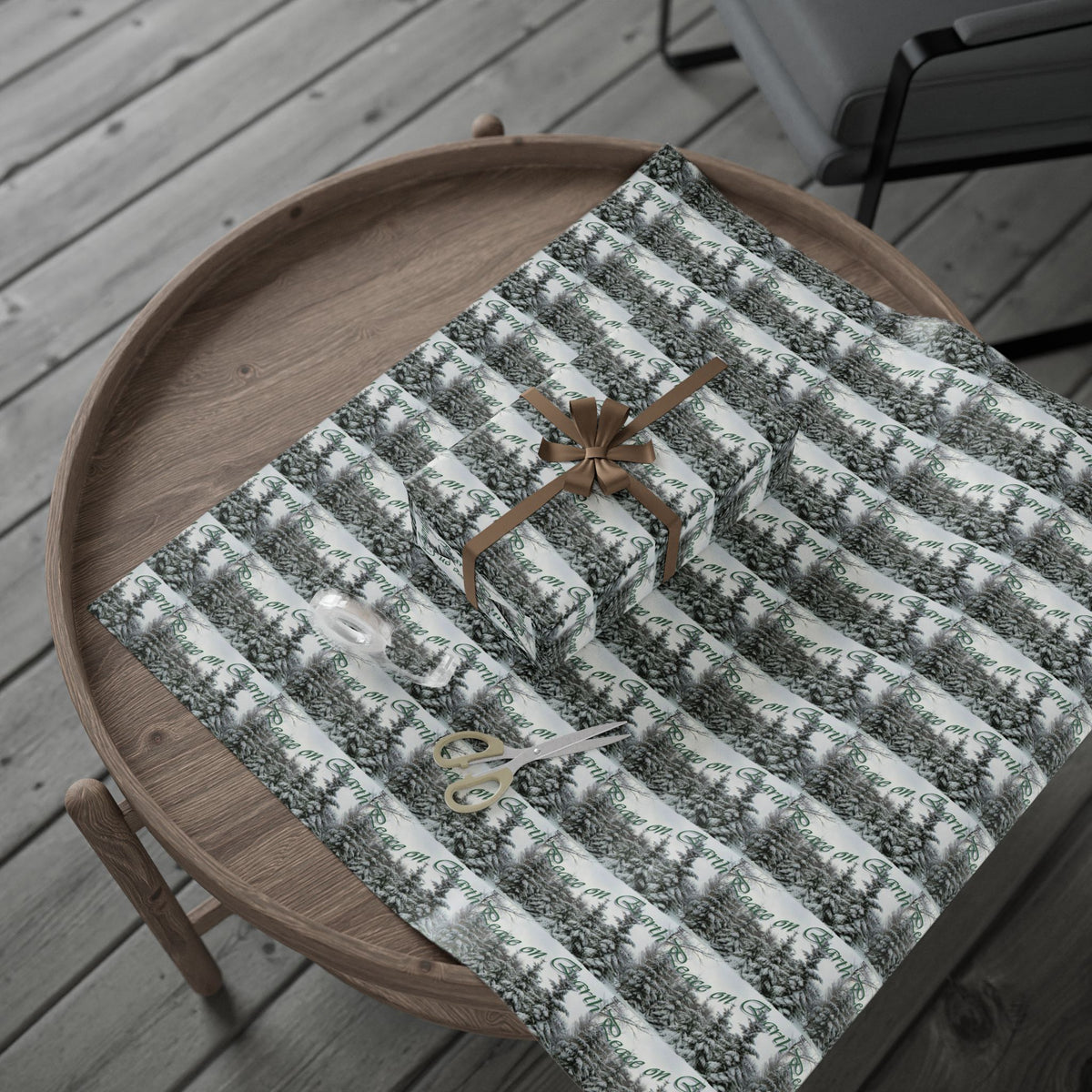 Elegant Holiday Gift Wrapping Paper by Studio Blitz