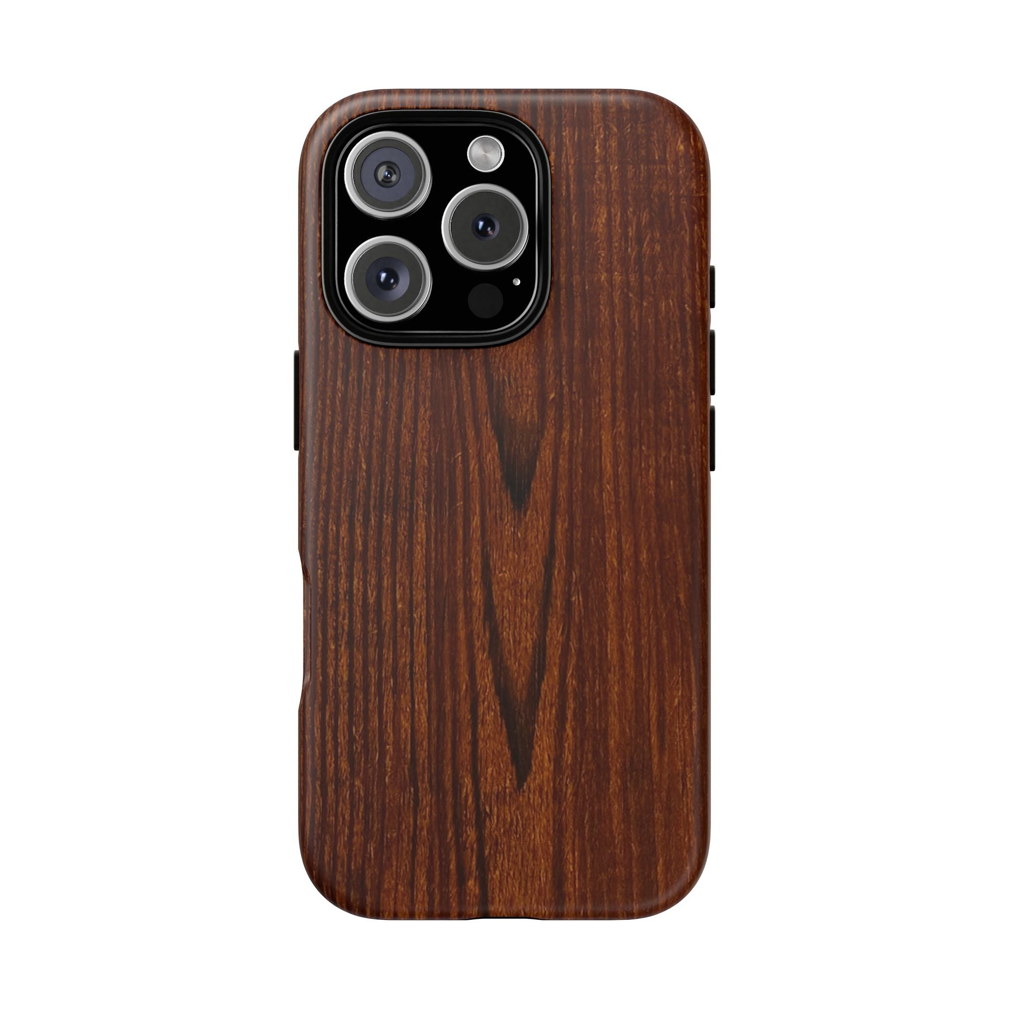 Phone Case in Fine Wood Grain Design with rustic, rugged good looks with toughness and durability for UV and impact resistance protection