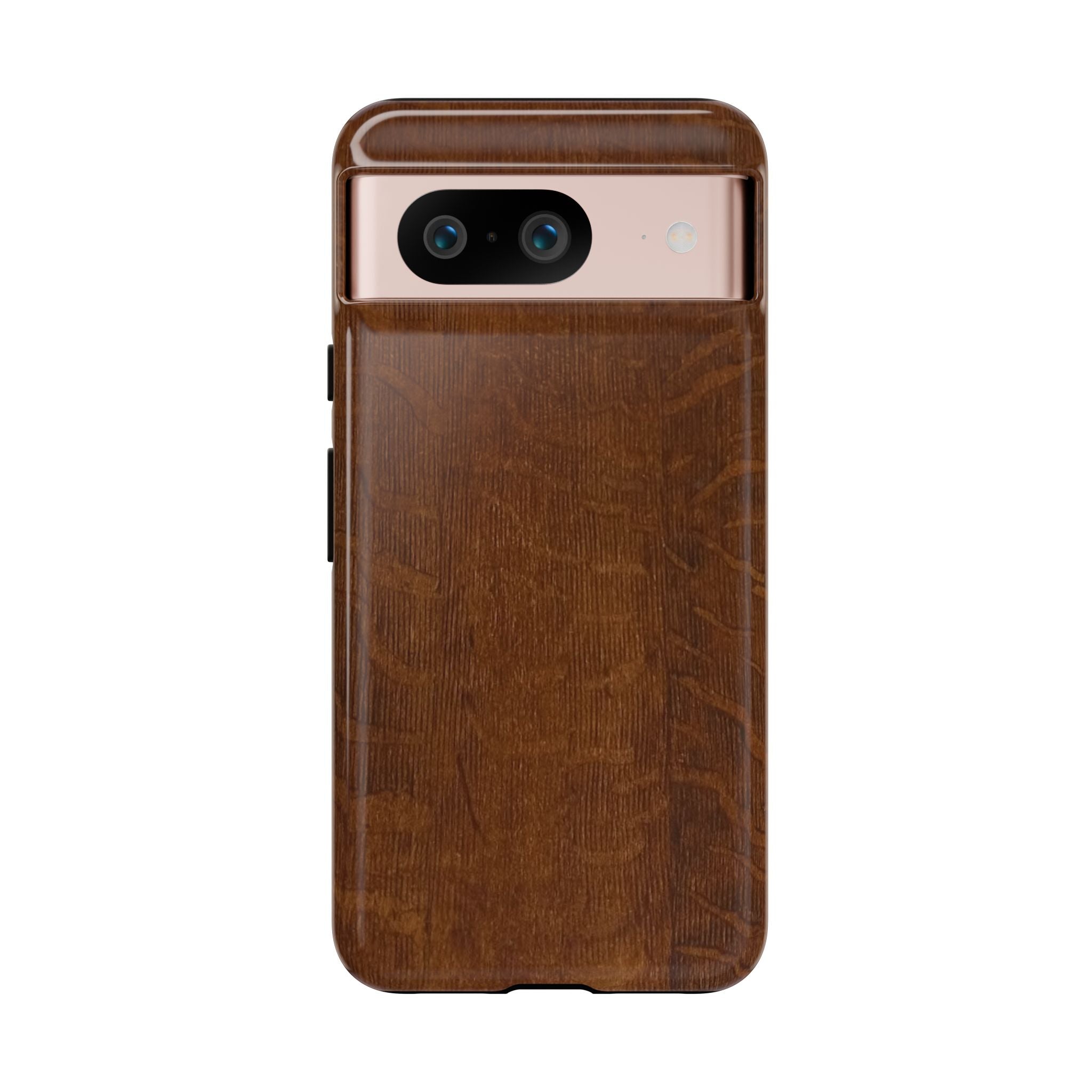 Phone case with 3D Wrap Unique Wood Grain Design - Tough and Durable in Glossy or Matte finish