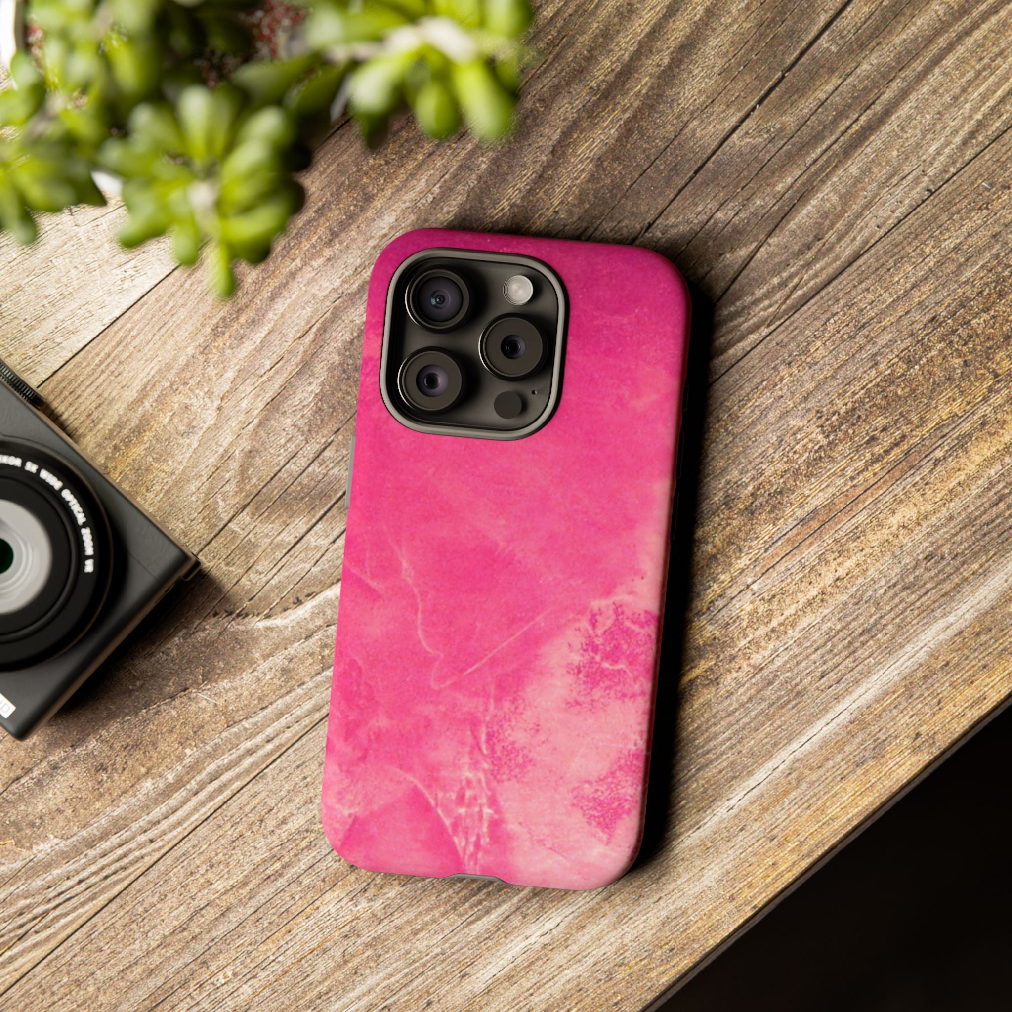 Phone Case - Pink Abstract Art Design - durable & stylish