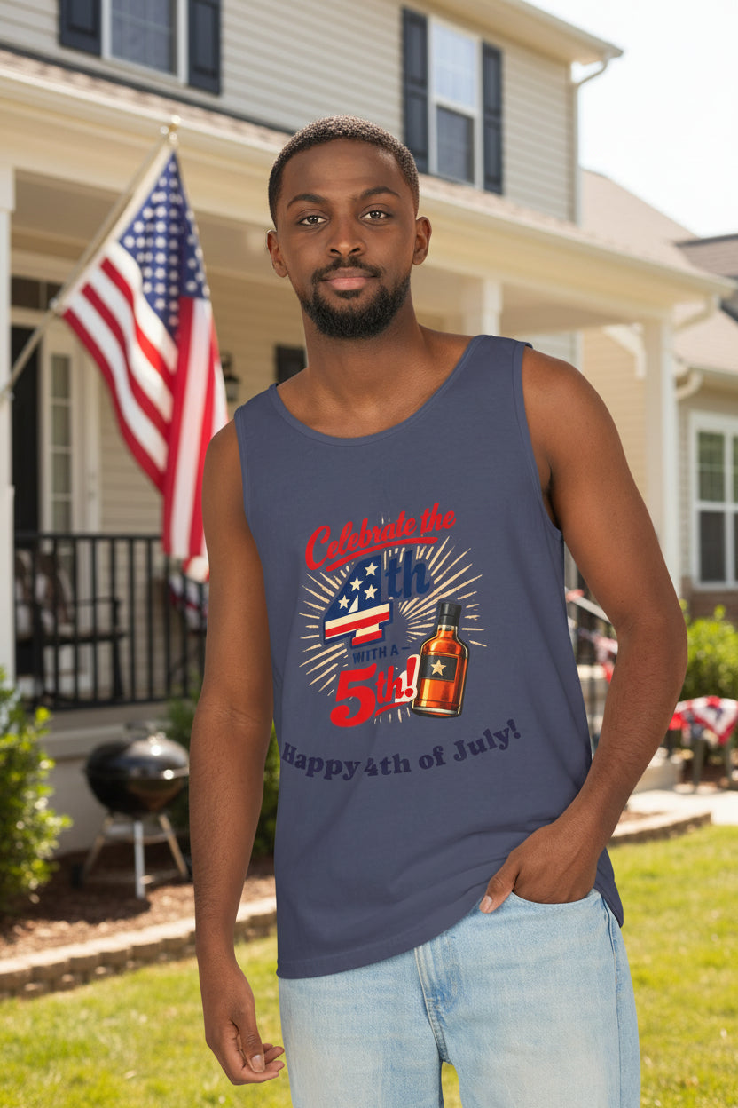 Unisex tank top to celebrate the 4th of July in 4 colors ...100% Cotton 