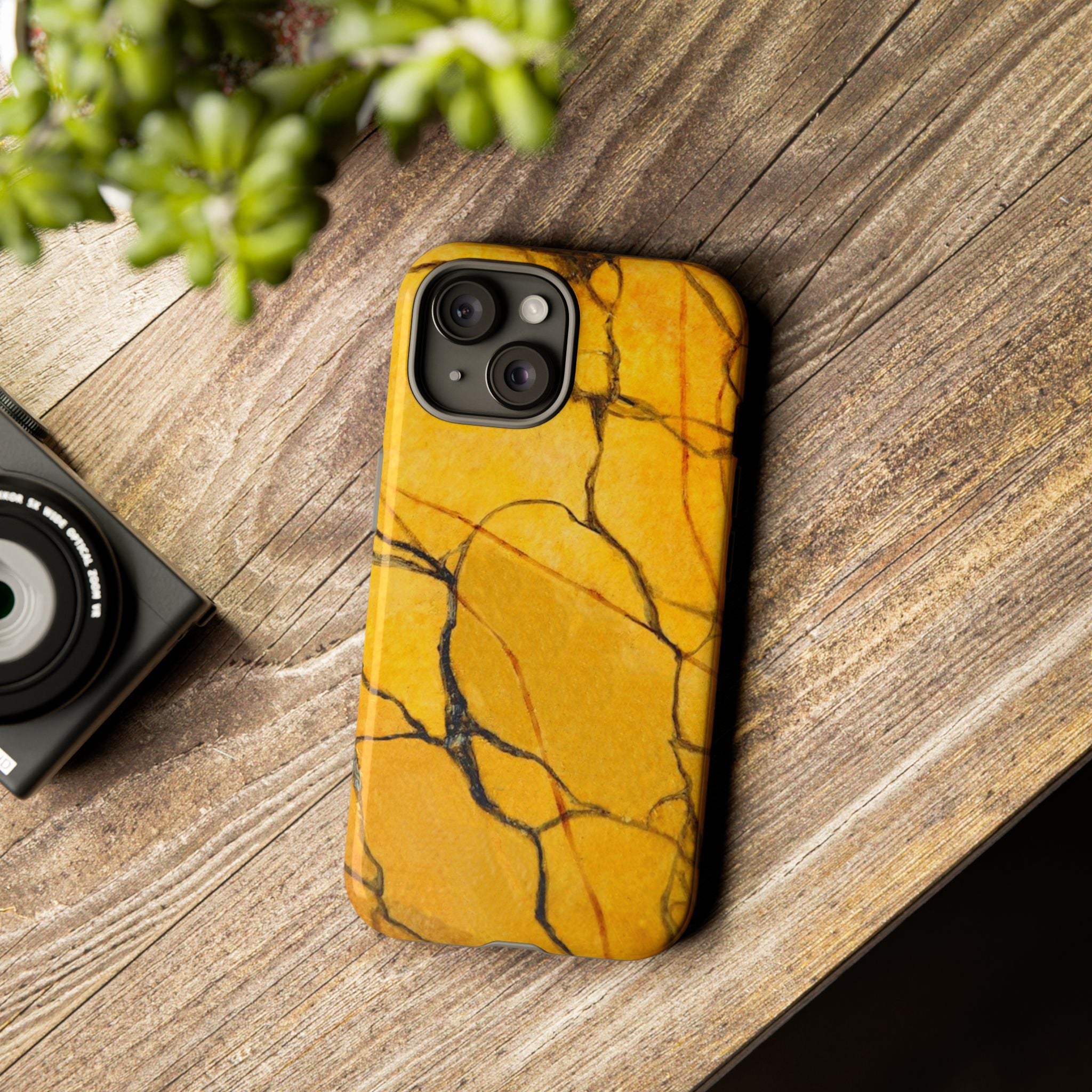 Phone Case - Sexy Gold Marble Design with Tough Protective Cover