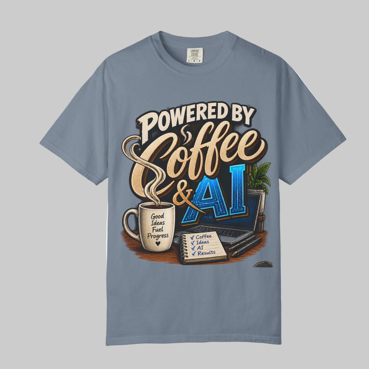 Powered by Coffee & AI T-Shirt
