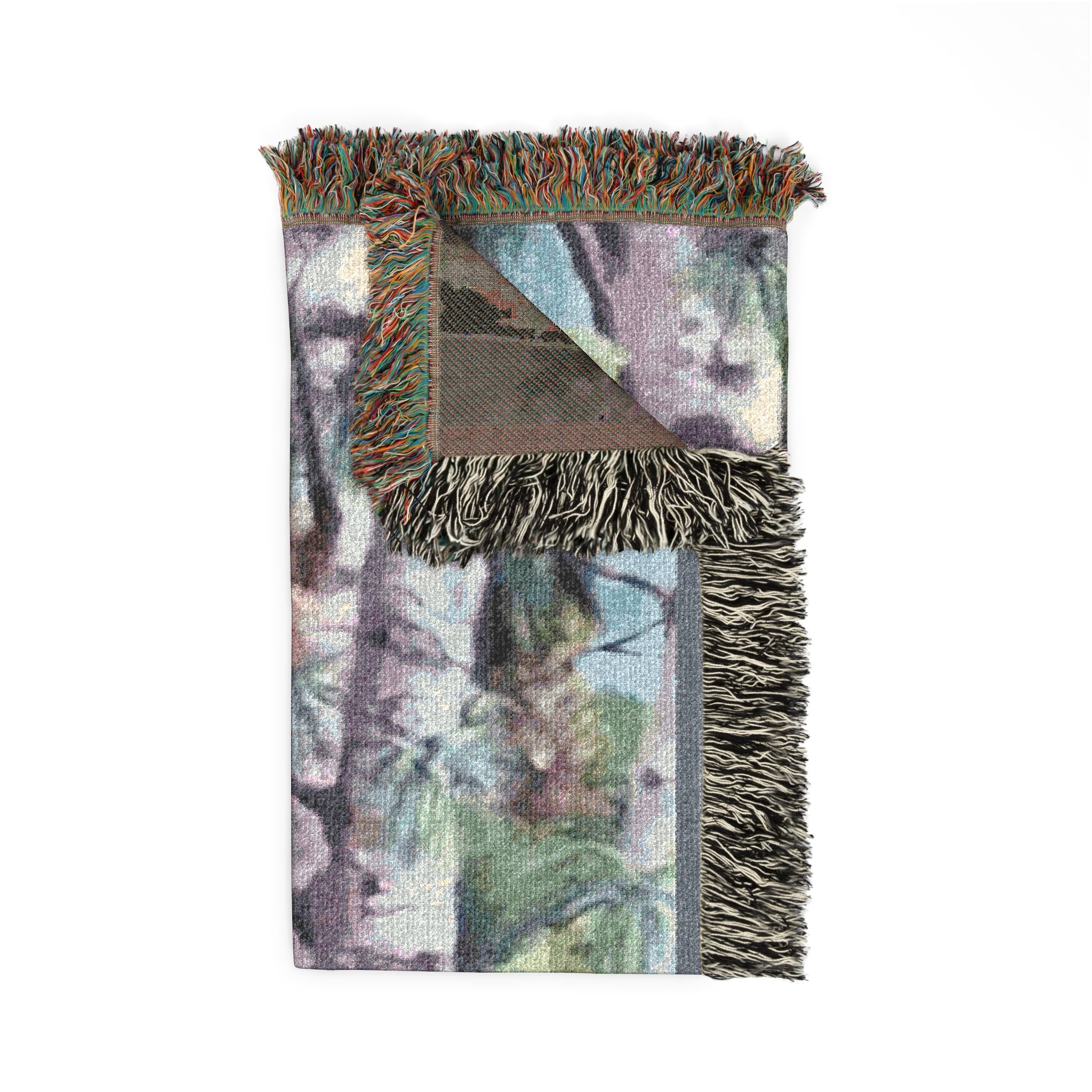 Throw Blanket - Woven and so Comfy features Painted Majestic White Birch Trees