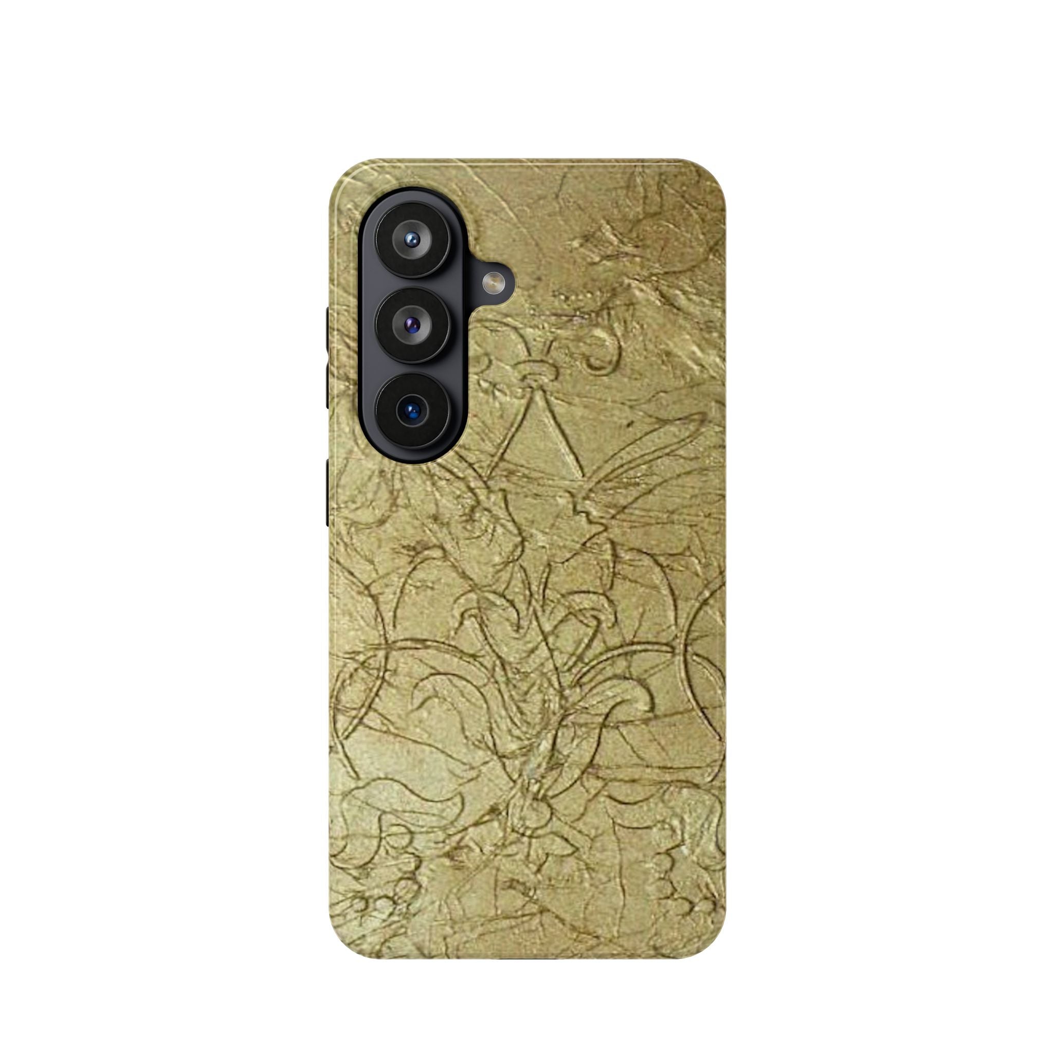 Phone Case - Magnetic Impact in Antique Gold Scroll