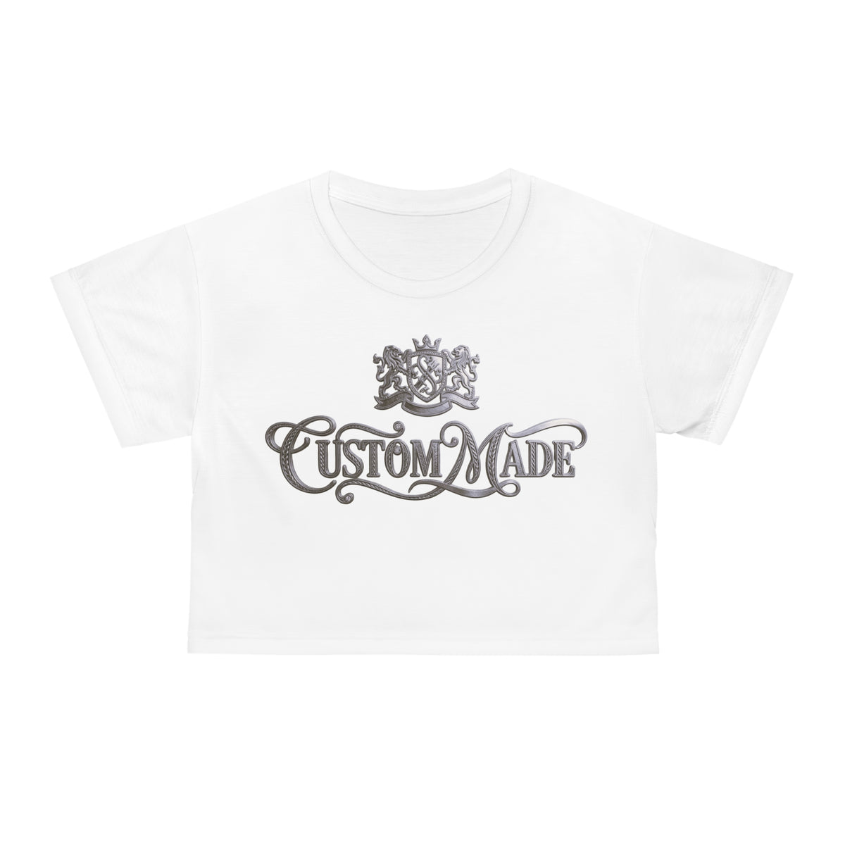 Custom Made/Crest Graphic Crop Tee