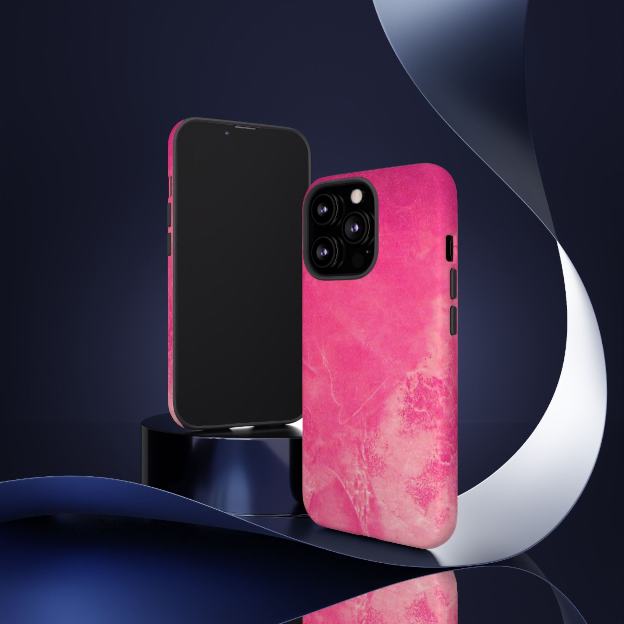 Phone Case - Pink Abstract Art Design - durable & stylish