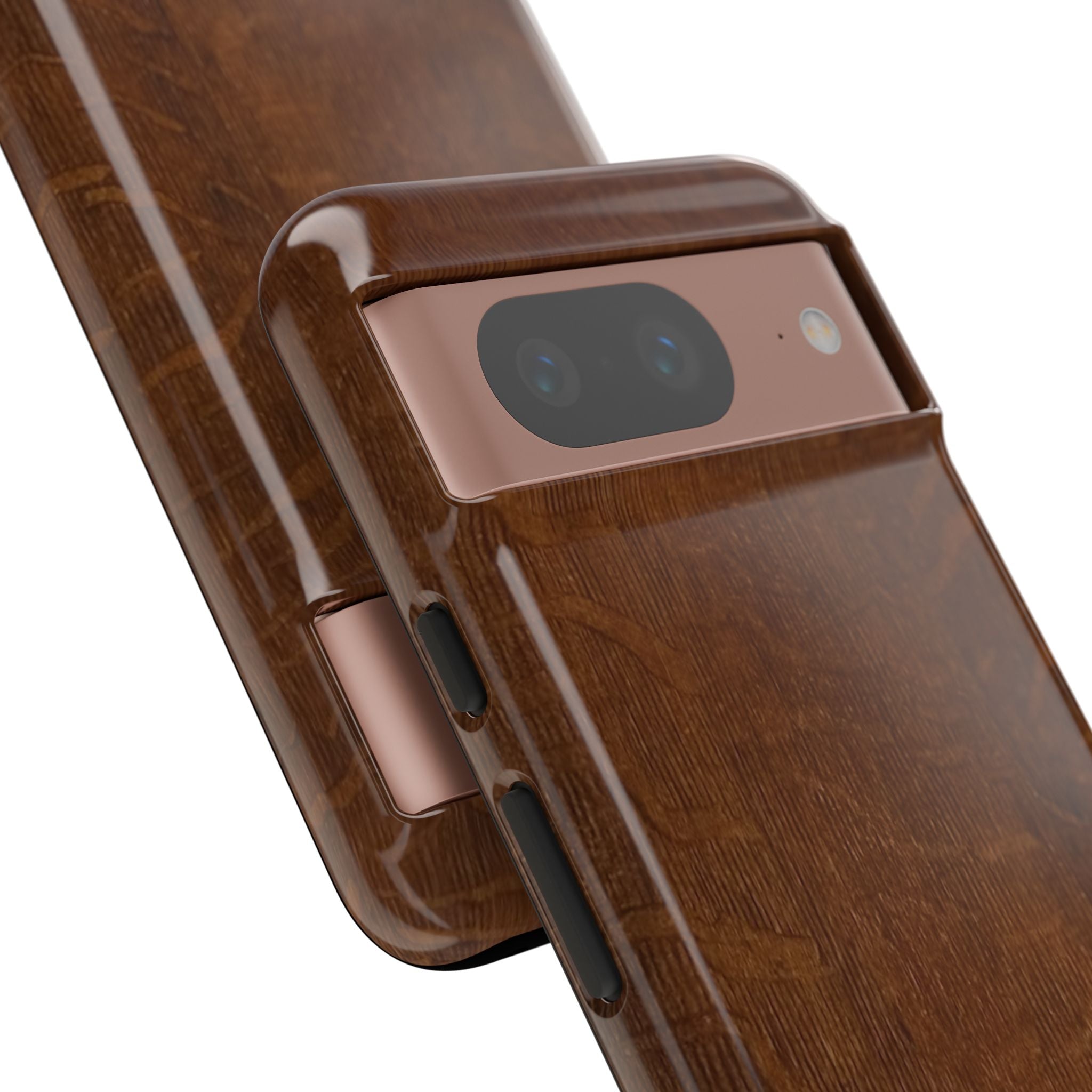 Phone case with 3D Wrap Unique Wood Grain Design - Tough and Durable in Glossy or Matte finish