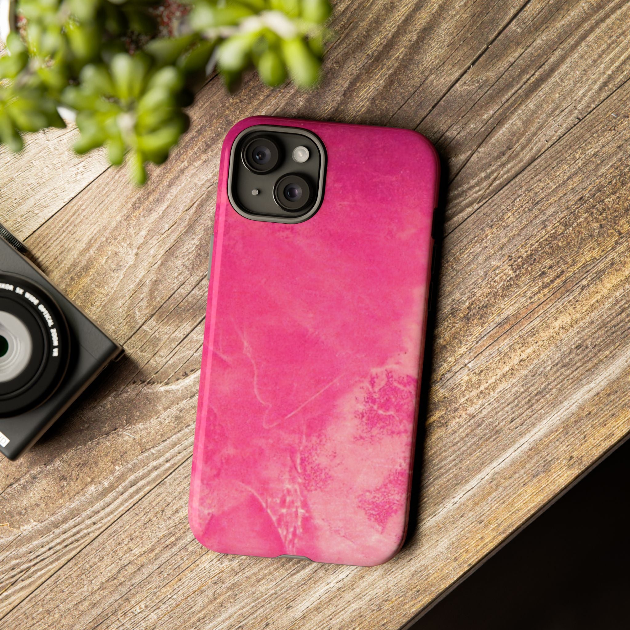 Phone Case - Pink Abstract Art Design - durable & stylish