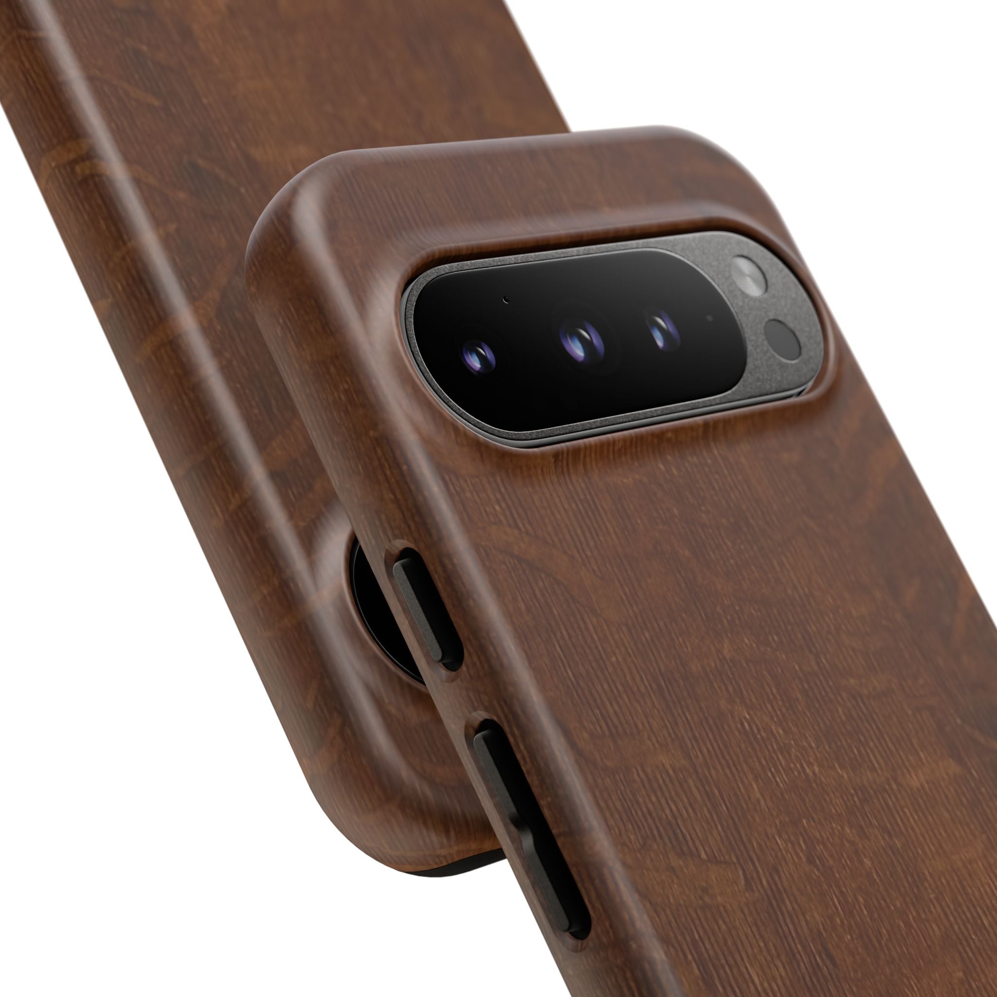 Phone case with 3D Wrap Unique Wood Grain Design - Tough and Durable in Glossy or Matte finish
