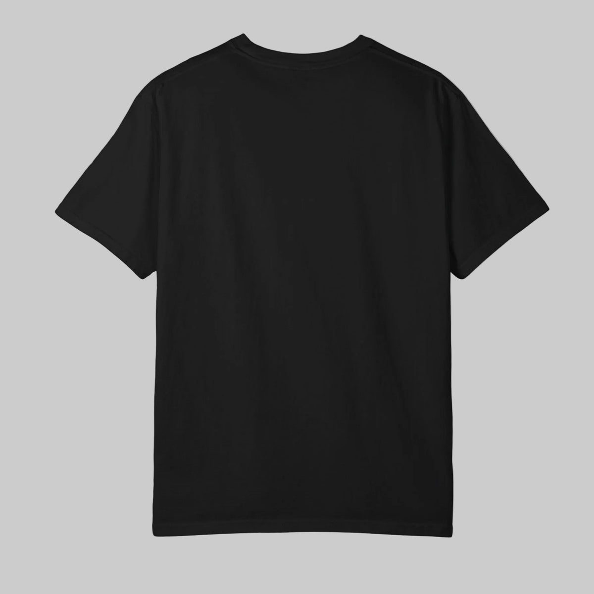 back view of Black unisex Tee