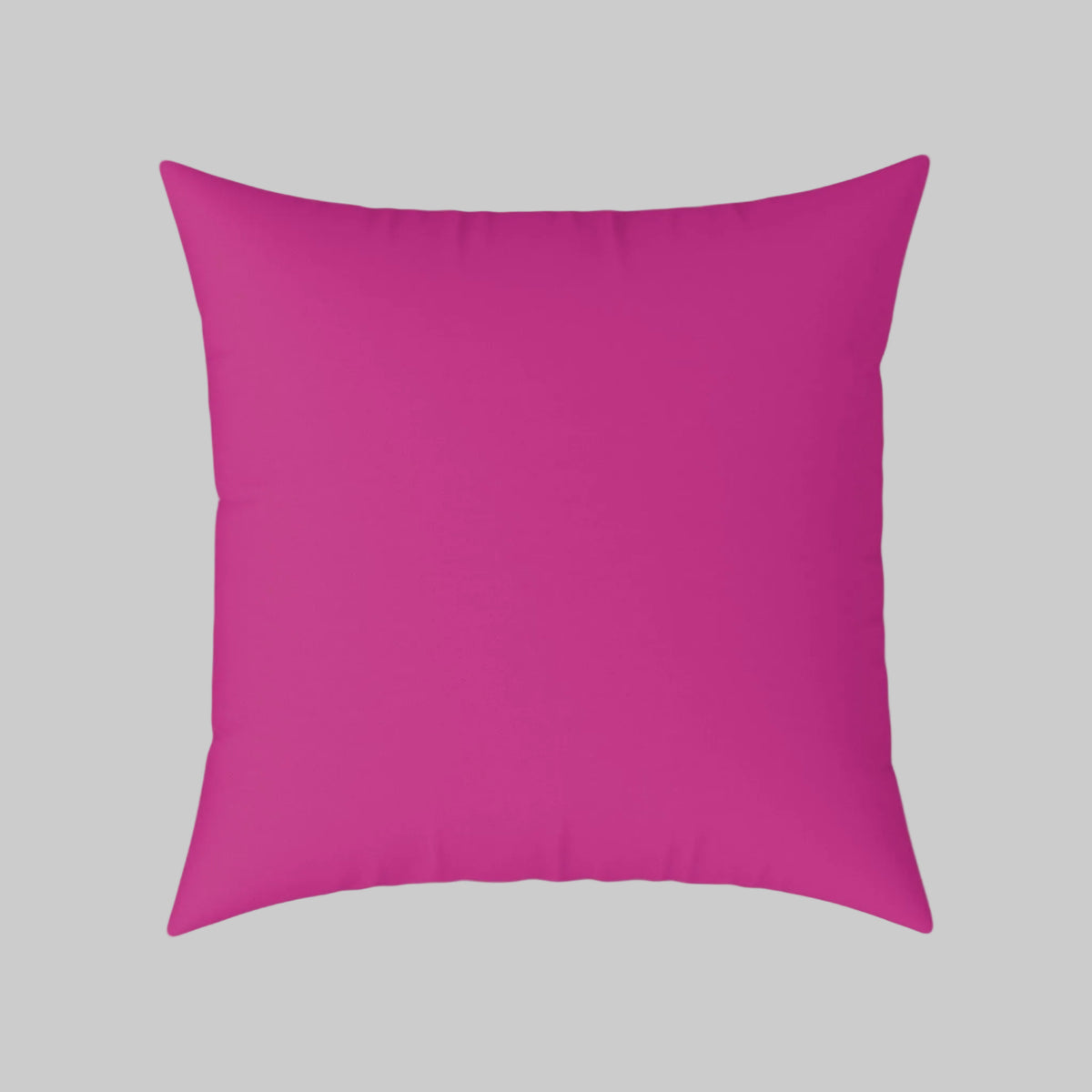 Solid fuscia pillow back 