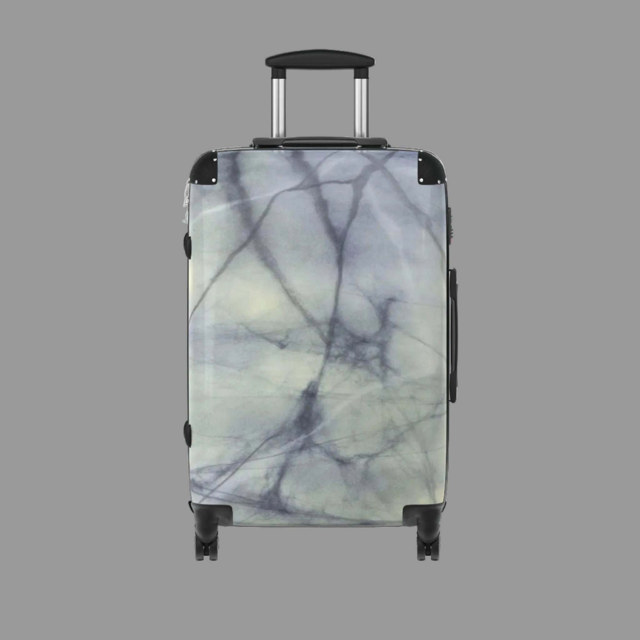 Marble-patterned suitcase available in 2 sizes - med. and sm...lg may be out of stock