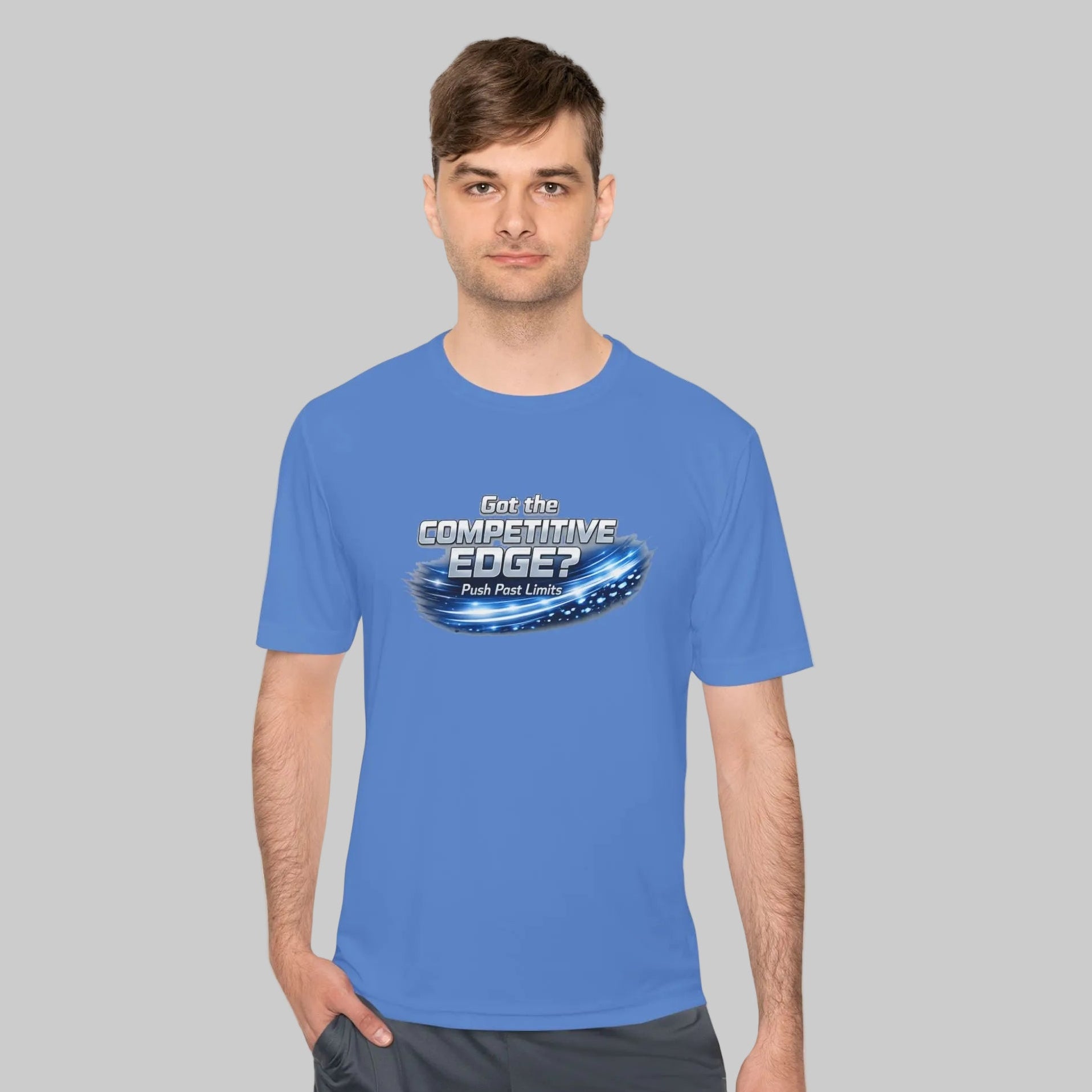 Carolina Blue unisex T shirt dries quickly and has a motivating explosive graphic