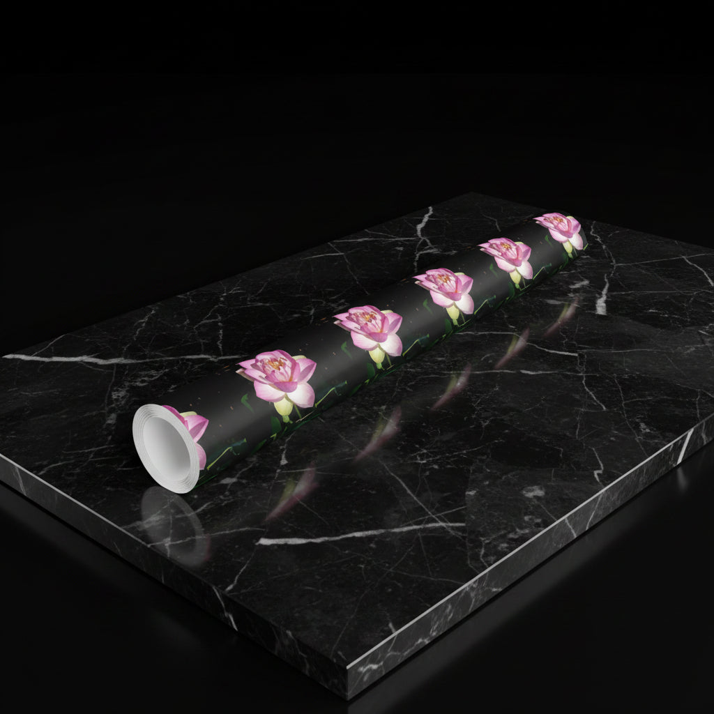 Wrapping Paper Rolls are 28" x 39" and 28" x 79" for all your needs in beautiful Pink Lotus Blossom Design