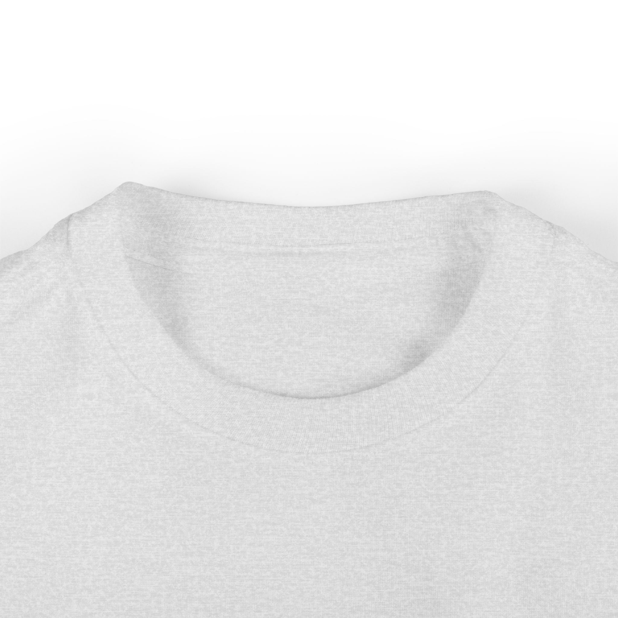 ribbed knit collar of heather toddler t-shirt