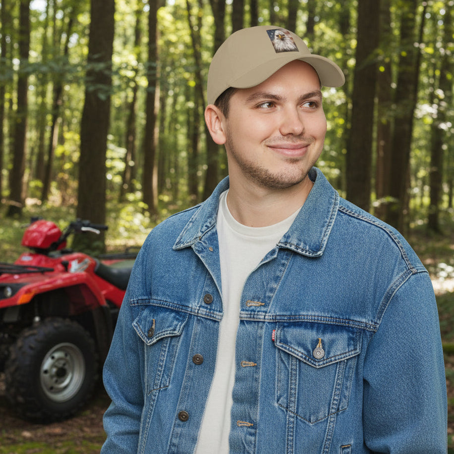 Wear a Khaki cap with American Bald Eagle - 5 colors...one size - adjustble back 
