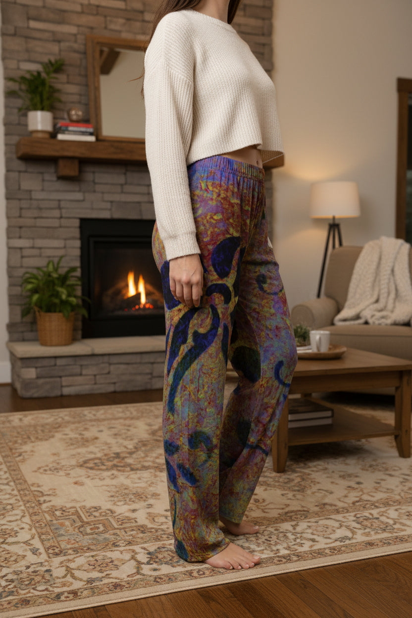Lounging PJ pants for ladies who want to relax and feel comfortable and cozy and stylish. Machine washable
