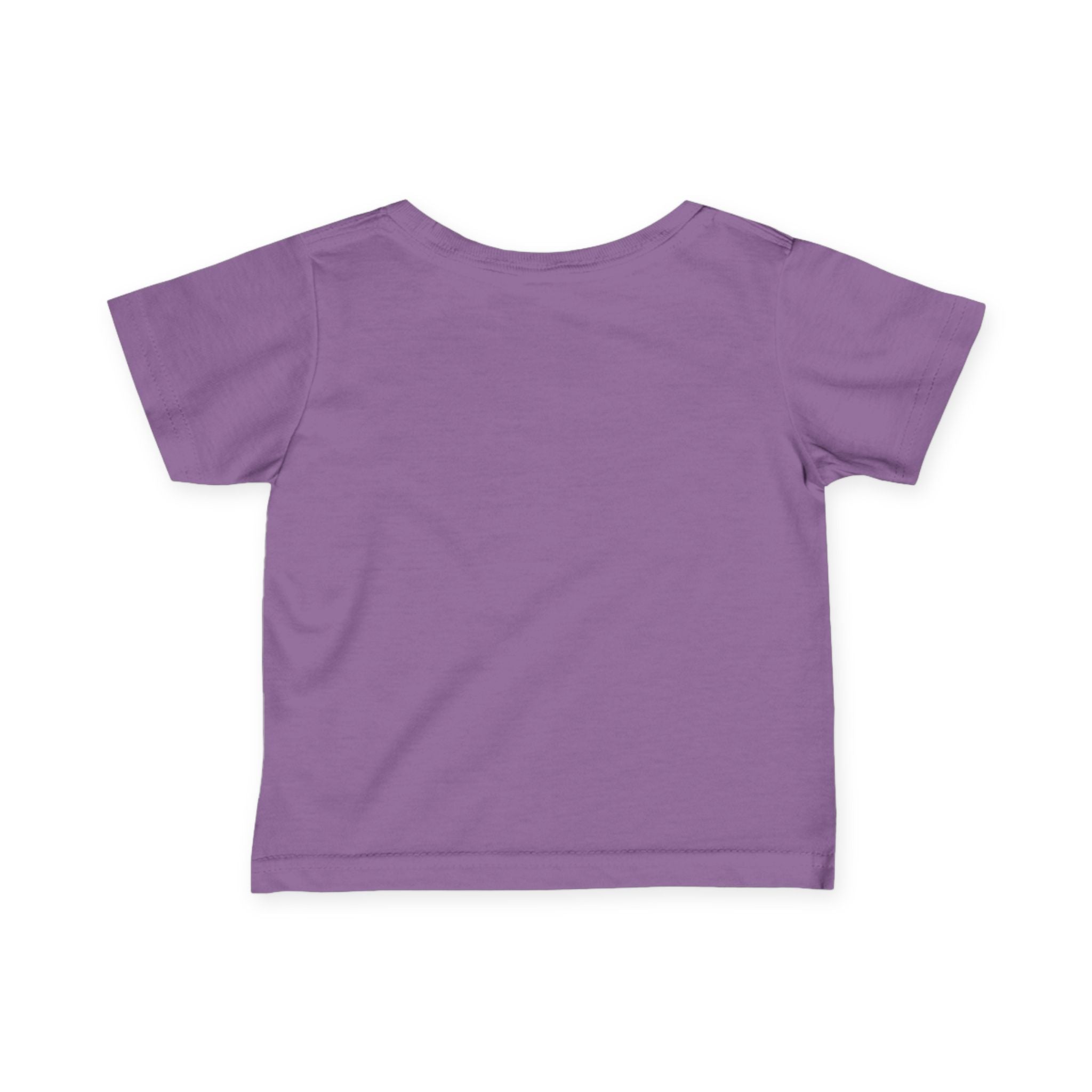 back of toddler t-shirt in Lavender 