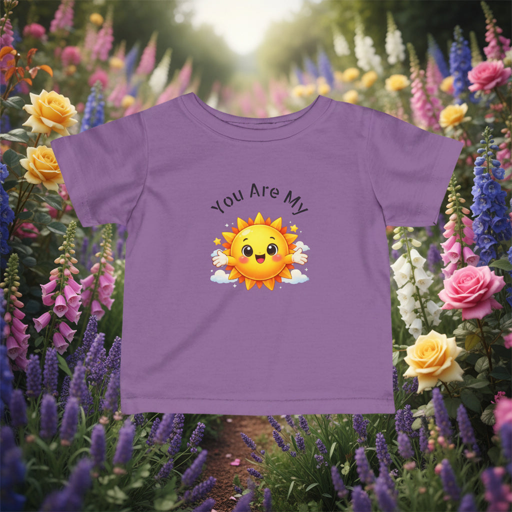 Lavender Toddler's Tee with Sunny Graphic - 7 colors available
