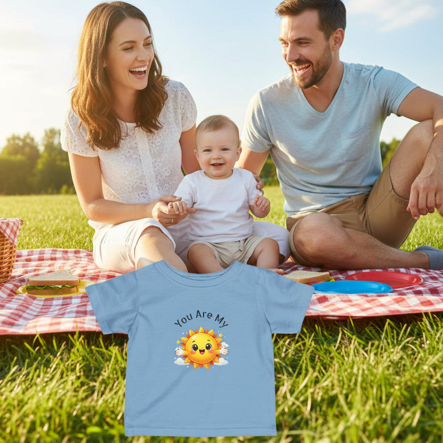 Light Blue Toddler's T-shirt - 7 colors available - 100% soft cotton