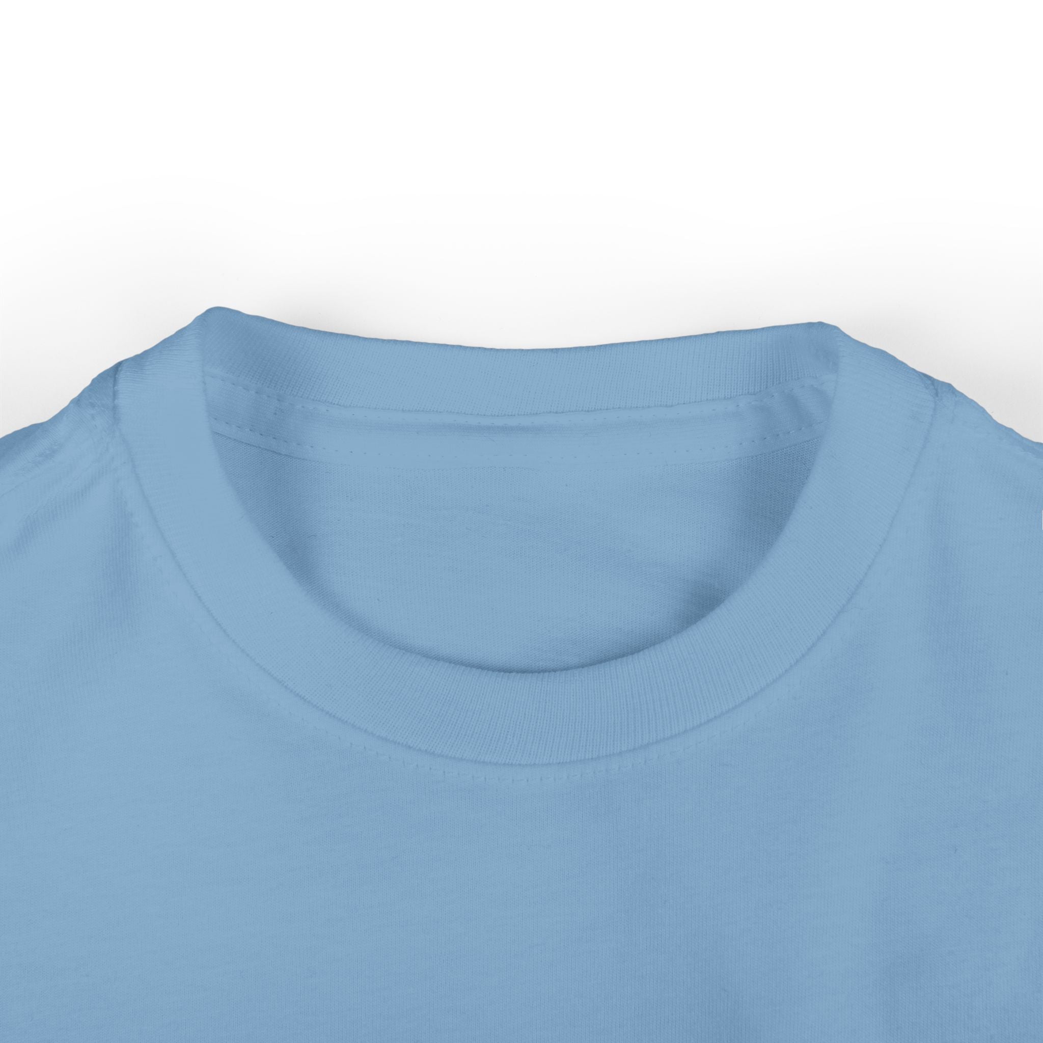 ribbed knit collar in light blue for toddlers