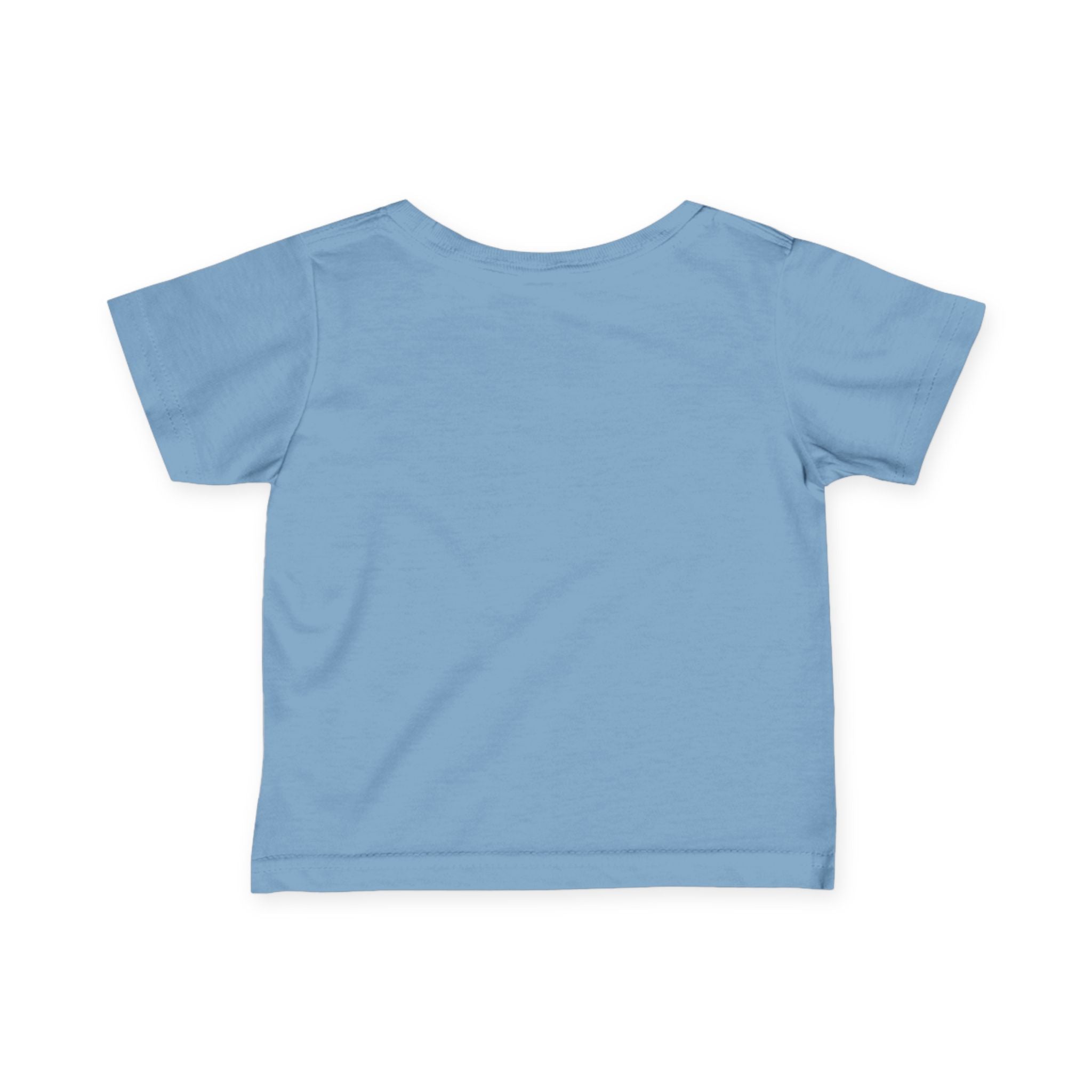 Light blue toddler tee's back view