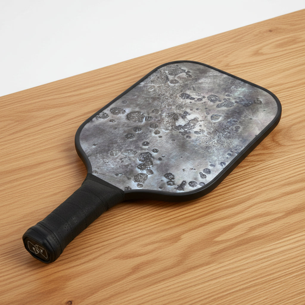 Pickleball Paddle 100% Wood construction with Unique Moon Rock Design