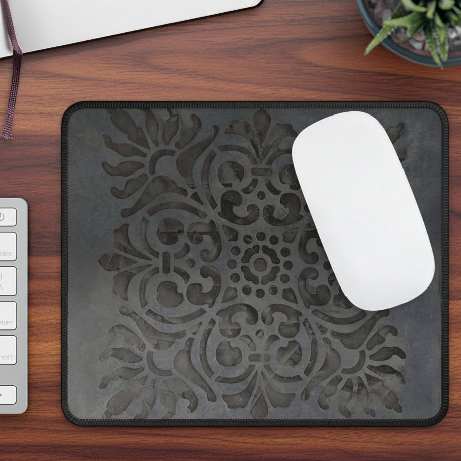 Decorative mouse pad with smooth finish for sliding your mouse