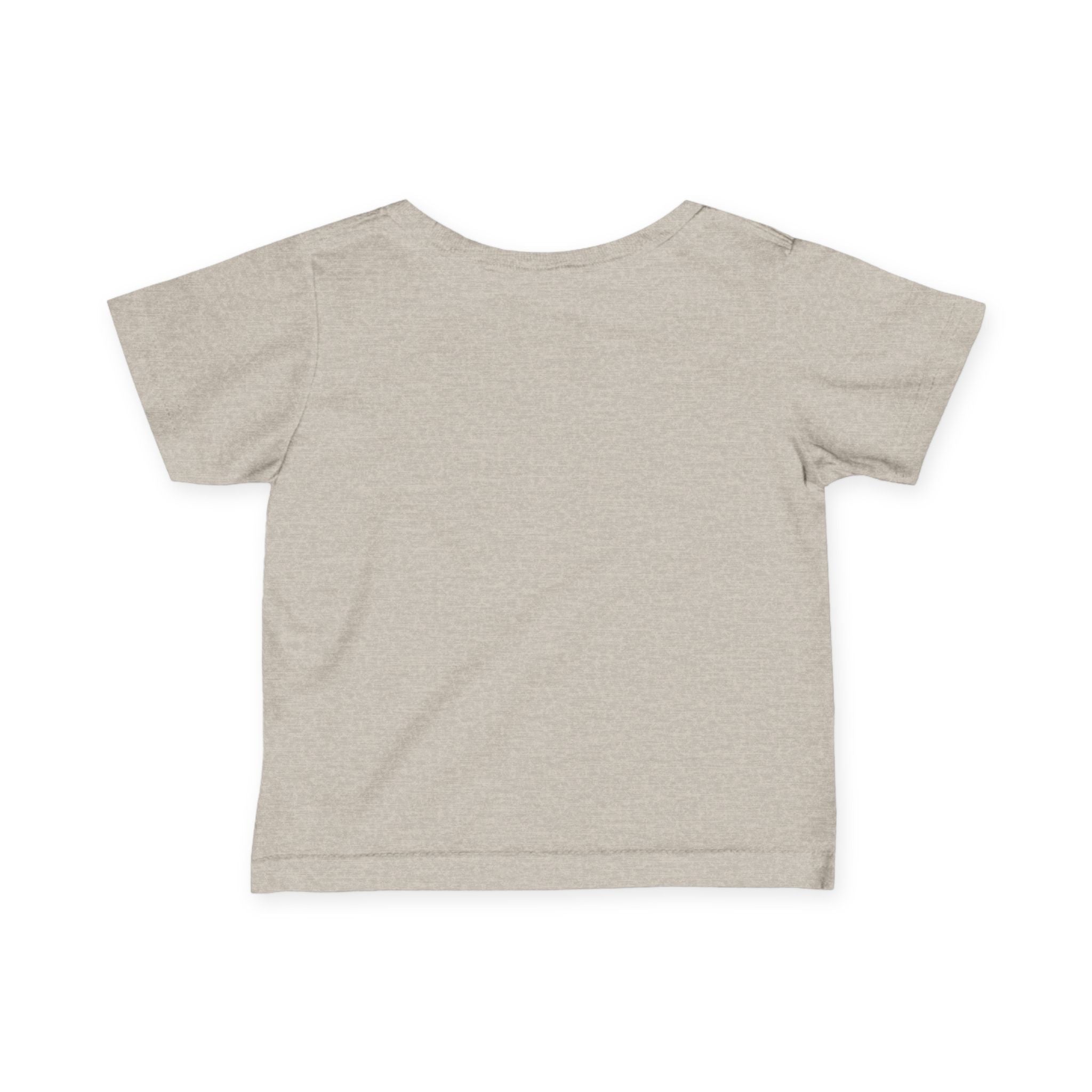 back view of Natural Heather toddler Tee