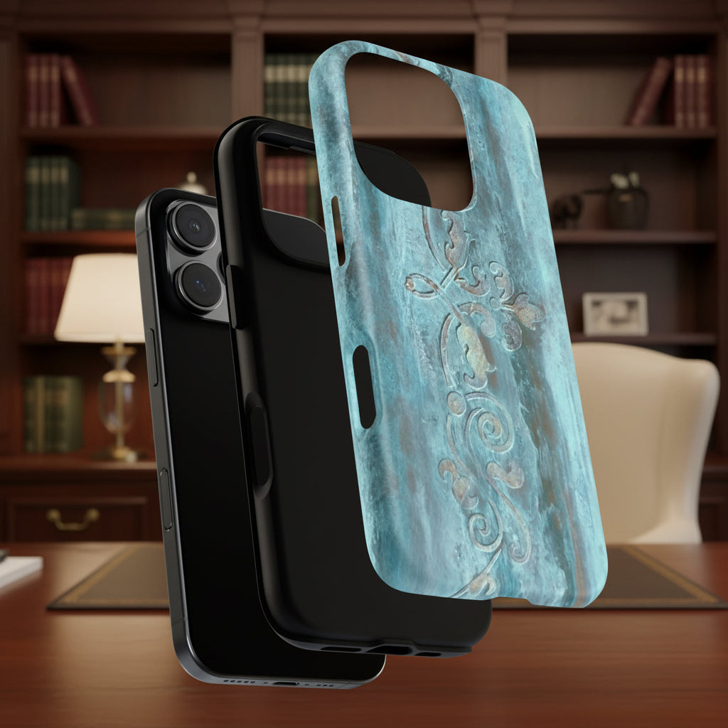 phone case with premium silicone liner for extra protection