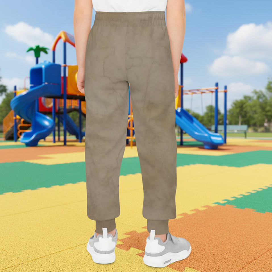 Youth's joggers in super soft comfort and 4 way stretch with textured look abstract design