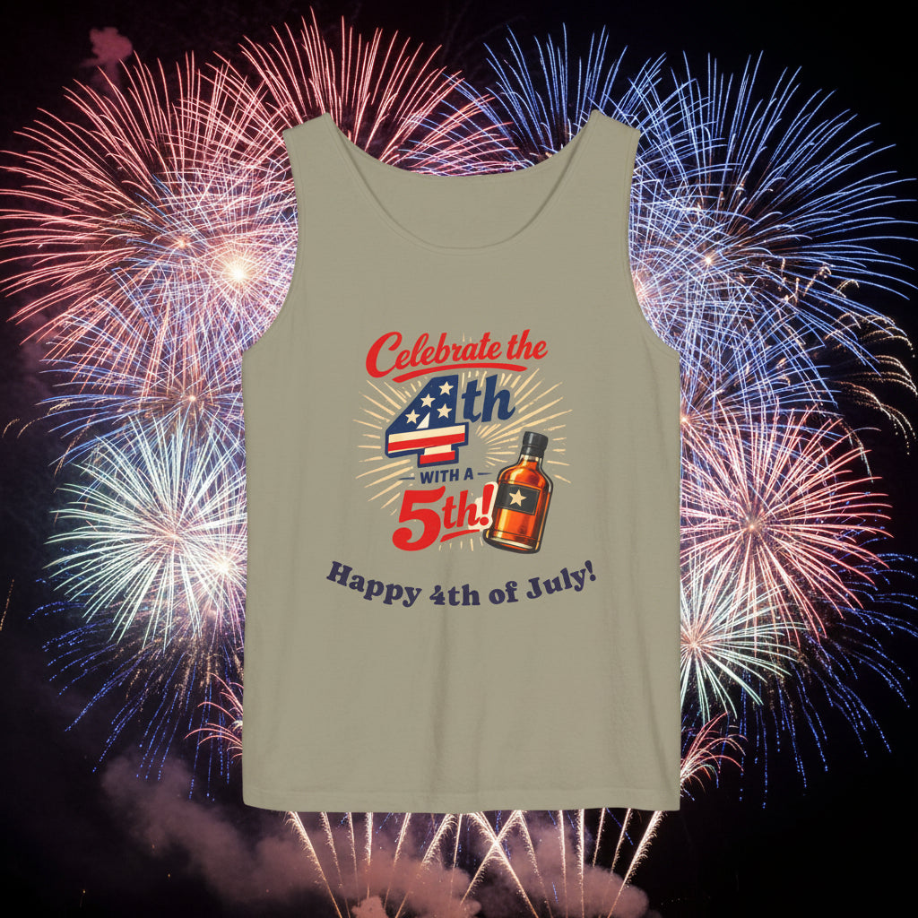 Tank top with 4th of July graphic design  XS-3XL - 4 colors