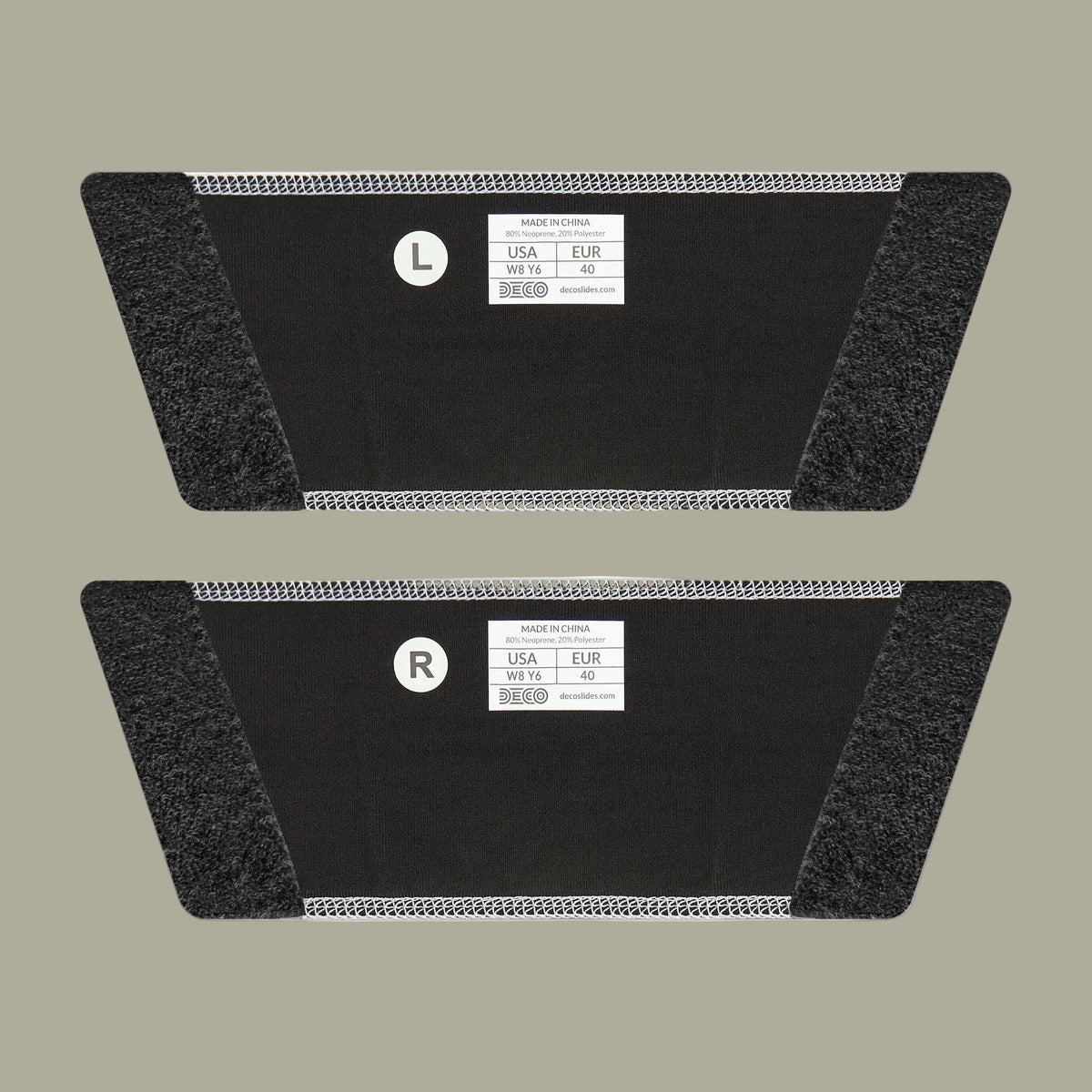 Under view of abstract straps with textured grip panels