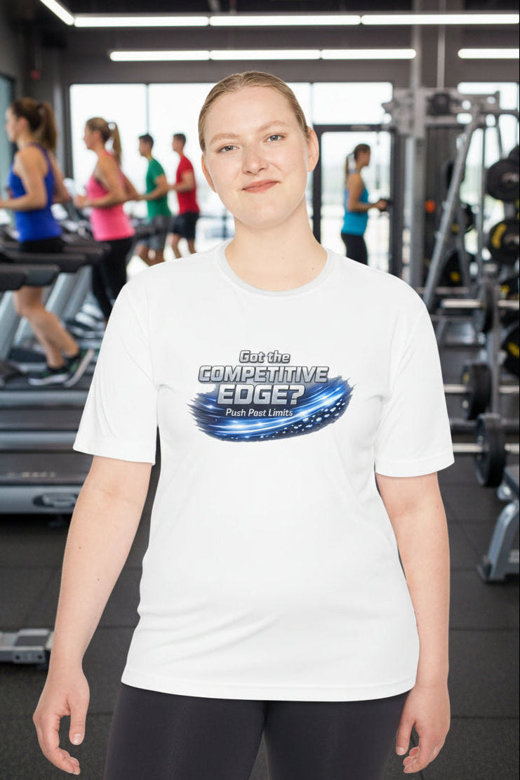 Explosive motivational graphic on white T shirt