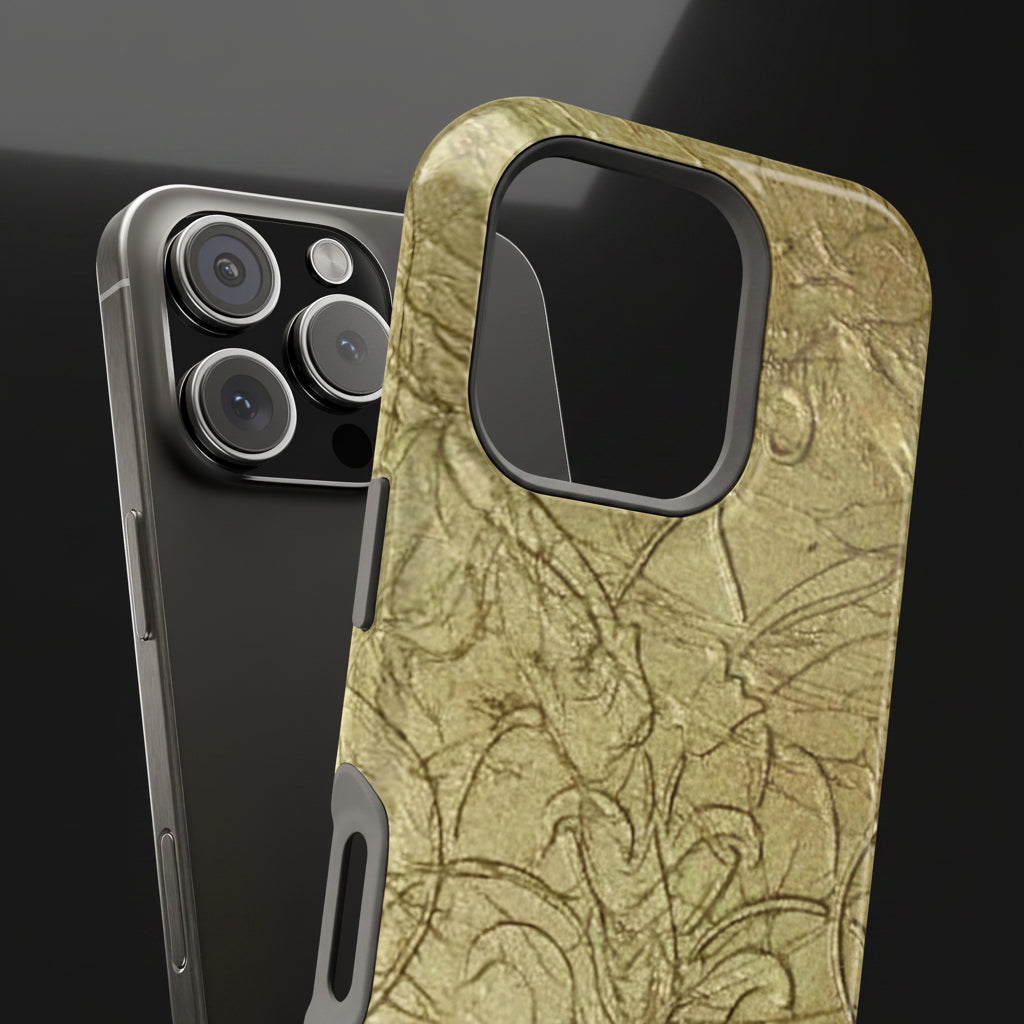 Phone case with floral pattern on a white background